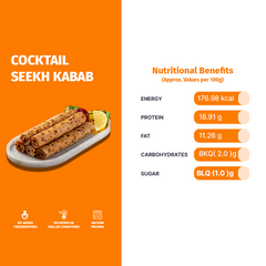COCKTAIL CHICKEN SEEKH KEBAB